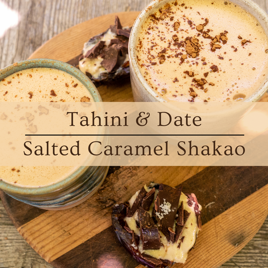 Tahini and Date Salted Caramel Shakao